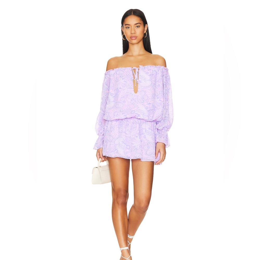 Lovers and Friends off the shoulder mini dress
